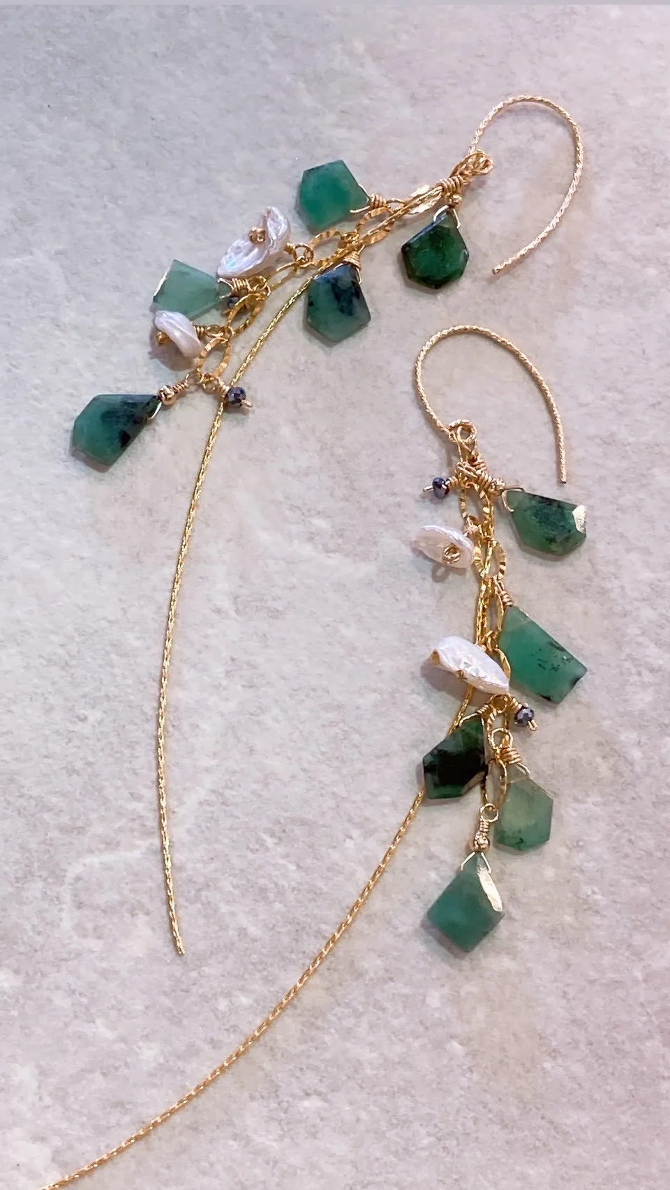 上品さと個性をあわせ持つエメラルドアクセサリー💚